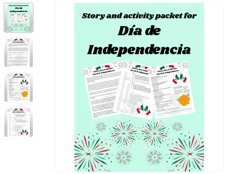 Mexican Independence Day Story and Activity Packet