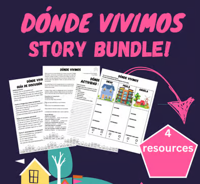 Spanish 1 short story en español bundle – Dónde Vivimos